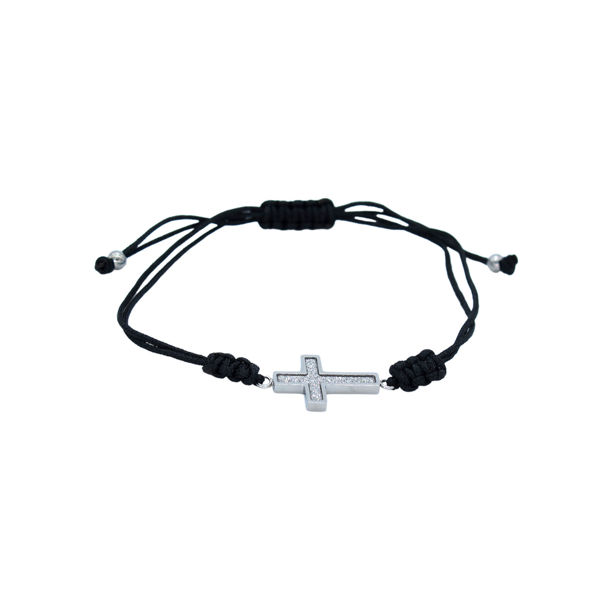 Picture of Blinking Cross Inspired Steel Adjustable Bracelet