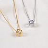 Picture of 925 Sterling Silver with Magic Cube with CZ Necklace 